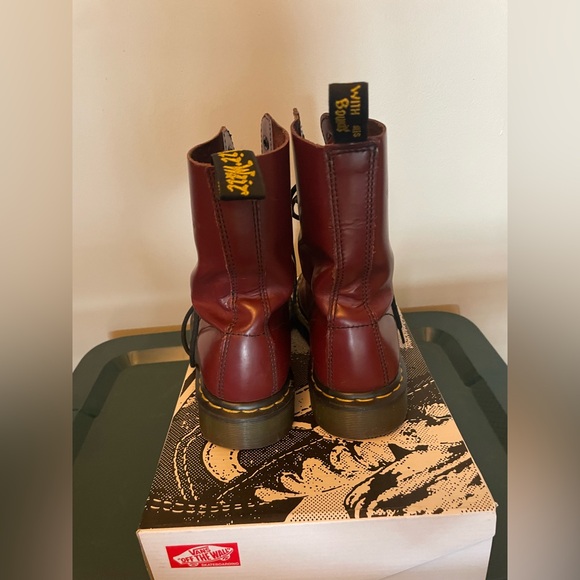 Maroon 1490 Dr marten boots women’s 7 - Picture 3 of 7